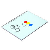 気球及び自転車 ノートブック (左側)