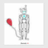 気球台ロボット シール (シート)