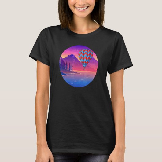 気球好きのためのクールな気球飛行 Tシャツ (正面)