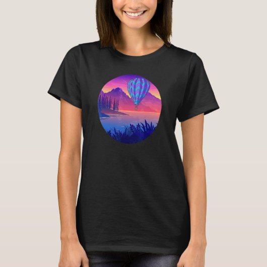 気球好きのためのクールな熱気球フライト Tシャツ (正面)