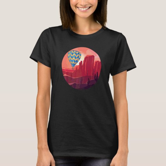 気球好きのためのクールな熱気球フライト Tシャツ (正面)