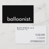 気球学者 名刺 (正面/裏面)