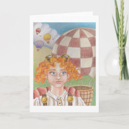 気球操縦士のグリーティングカード カード