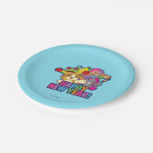 気球新年の ペーパープレート (アングル)