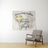 気球旅行ベビーシャワー タペストリー (インサイチュ(横))