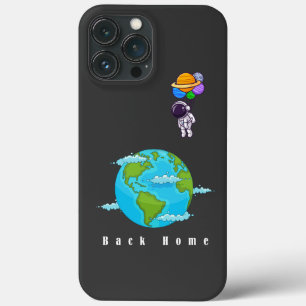 気球着陸地付き宇宙飛行士 iPhone 13 PRO MAXケース