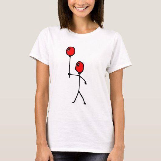 気球頭部 Tシャツ (正面)