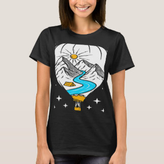 気球飛行の熱気球のボールに乗りたい Tシャツ