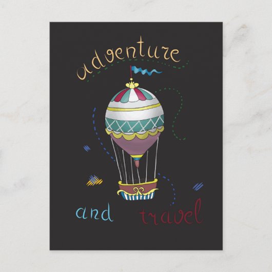 気球 ポストカード (正面)