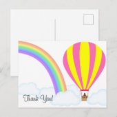 気球 ポストカード - 白い背景 (正面/裏面)