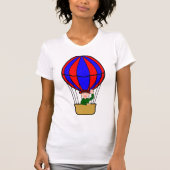 気球 レディース Tシャツ (正面)