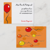 気球、 名刺 (正面/裏面)