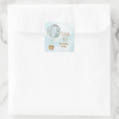 気球 感謝 スクエアシール (バッグ)