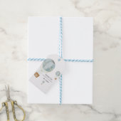 気球 水彩 感謝の気持ちを伝えるギフトタグ ギフトタグ (より糸付き)