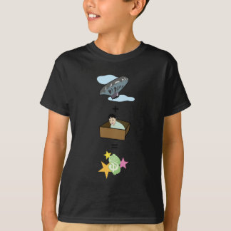 気球 + 箱= $$のスターの座$$に隠れている男の子 Tシャツ