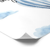 気球 - 赤ちゃんが来る！お母さんのお腹はどれくらい大きくなったかな ポスター (角)