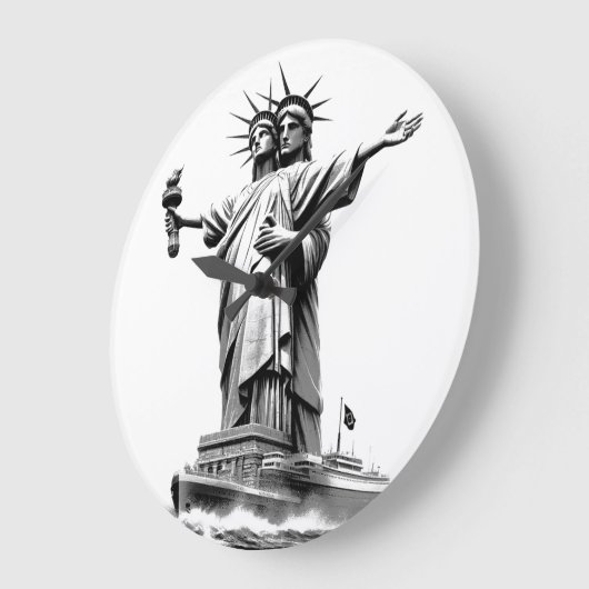 気筒の ラージ壁時計 (傾斜)