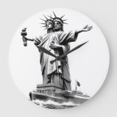 気筒の ラージ壁時計 (正面)