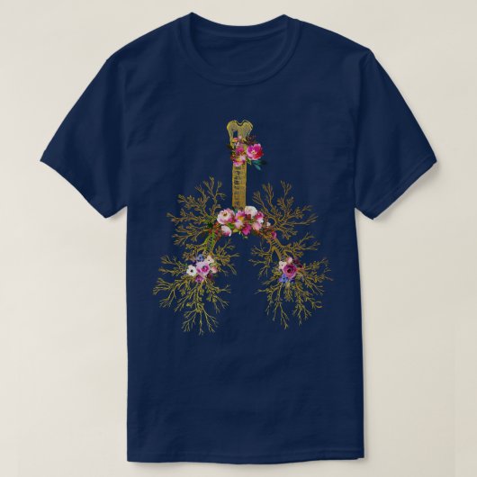 気管支樹1 Tシャツ (デザイン正面)