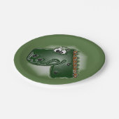 気管支索恐竜 ペーパープレート (アングル)