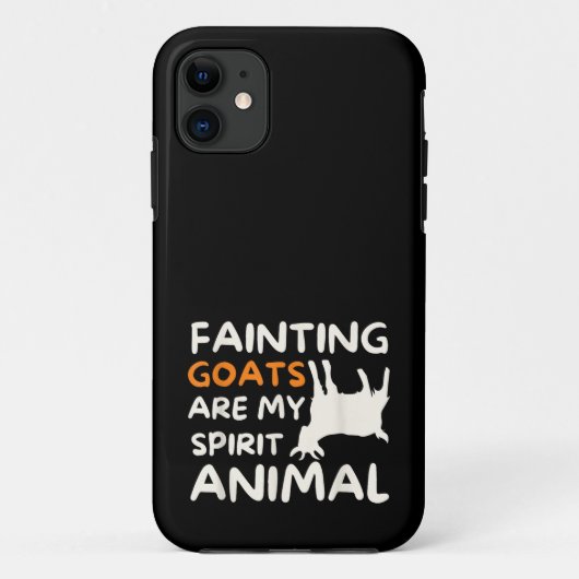 気絶するヤギは私の精神動物 面白いヤギ愛好家 Case-Mate iPhoneケース (裏面)