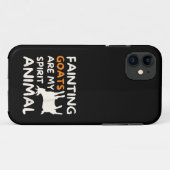 気絶するヤギは私の精神動物 面白いヤギ愛好家 Case-Mate iPhoneケース (裏面(横))