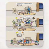 気絶のヤギのびっくりパーティのマウスパッド マウスパッド (正面)