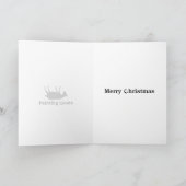 気絶のヤギのクリスマスカード シーズンカード (内部)