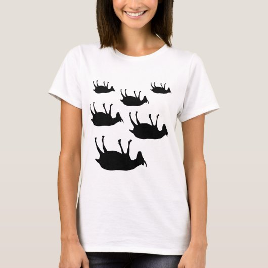 気絶のヤギ Tシャツ (正面)