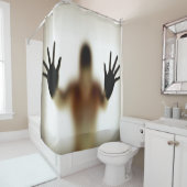 気色悪いおもしろいシャワーの誰か シャワーカーテン (インサイチュ)