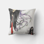 気色悪いかわいくおよびアート クッション (裏面)