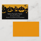 気色悪いカボチャパッチ… 名刺 (正面/裏面)