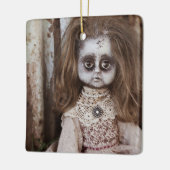 気色悪いゴシック様式磁器の人形のビクトリア時代の人のゴシック セラミックオーナメント (左)