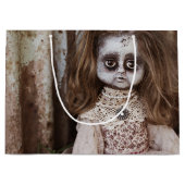 気色悪いゴシック様式磁器の人形のビクトリア時代の人のゴシック ラージペーパーバッグ (正面)