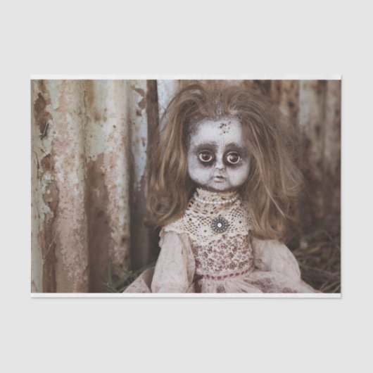 気色悪いゴシック様式磁器の人形のビクトリア時代の人のゴシック 薄葉紙 (正面)