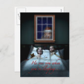 気色悪いサンタのクリスマスカード シーズンポストカード (正面/裏面)