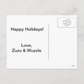 気色悪いサンタのクリスマスカード シーズンポストカード (裏面)