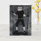 気色悪いジャックの挨拶状 カード (黄色い花)