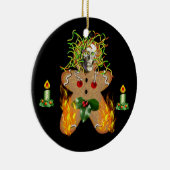 気色悪いジンジャーブレッドマン セラミックオーナメント (右)