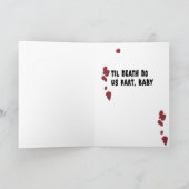 気色悪いストーカーのバレンタインデーカード シーズンカード (内部)