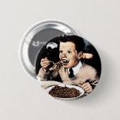 気色悪いスパゲッティ子供 缶バッジ (正面&裏面)