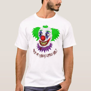 気色悪いピエロのワイシャツ Tシャツ