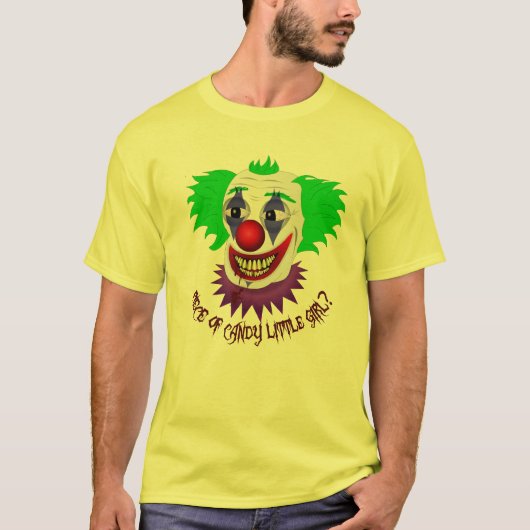 気色悪いピエロのワイシャツ Tシャツ (正面)