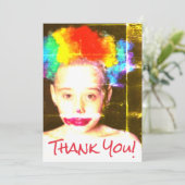 気色悪いピエロの子供のサンキューカード シーズンカード (スタンド正面)