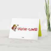 気色悪いピエロの挨拶状 カード (裏面)