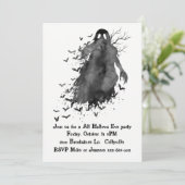 気色悪い幽霊のハローウィンパーティの招待状 招待状 (スタンド正面)