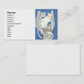 気色悪い猫の名刺 名刺 (正面/裏面)