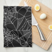 気色悪い蜘蛛の巣 キッチンタオル (四つ折り)