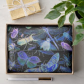 気色悪いCrawliesの昆虫のティッシュペーパー|のゴシックの黒 薄葉紙 (ギフト)