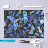 気色悪いCrawliesの昆虫のティッシュペーパー|のゴシックの黒 薄葉紙 (クラフト)